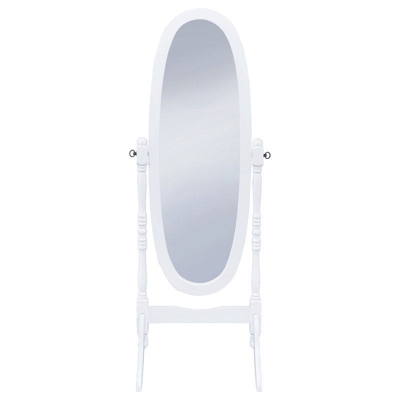 Dunne Cheval Mirror, White