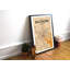 «Baltimore City Map», reproduction d'impression sur affiche en orange clair-24705763