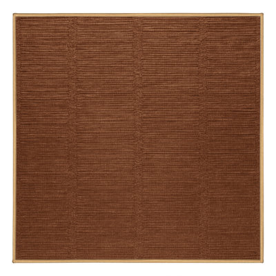 Machine Washable Solid Brown Area Rug