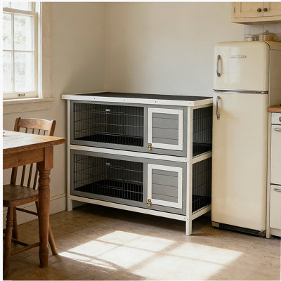 Pet House,2-Story Large Rabbit Hutch
