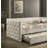 Transitional Style 1Pc Twin Size Daybed W/ Trundle Diamond Button Tufting Slim Track Arms Mattress Ready Primary Living Room-855998227