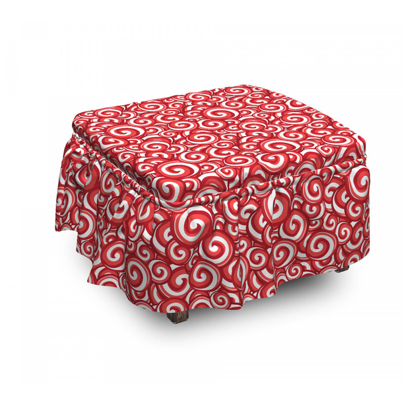 Ensemble de housse pour repose-pieds à coussin de boîte 2 pièces doodles