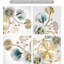 Horloge murale rétro Marler, motif de feuille de ginkgo en métal silencieux, horloge décorative pour salon, chambre à coucher, bureau, cuisine-515516051