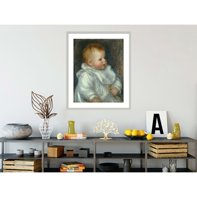 «A Portrait of Coco sur fond bleu» par Pierre-Auguste Renoir, impression giclée encadrée