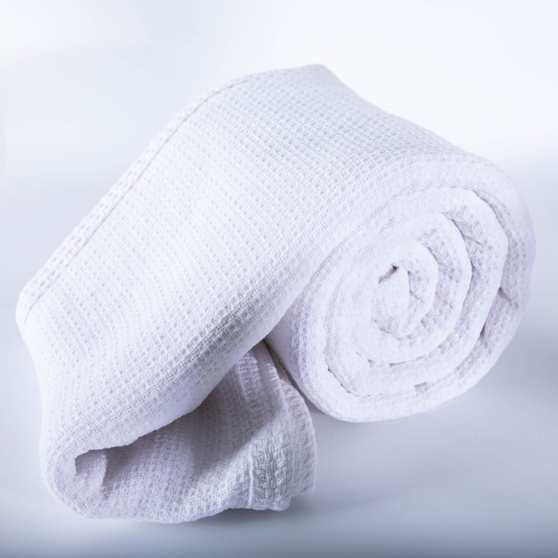 Jeté et jetés 100% coton de la collection Ashmore Southshore Fine Linens, L 90 po x L 90 po, Blanc