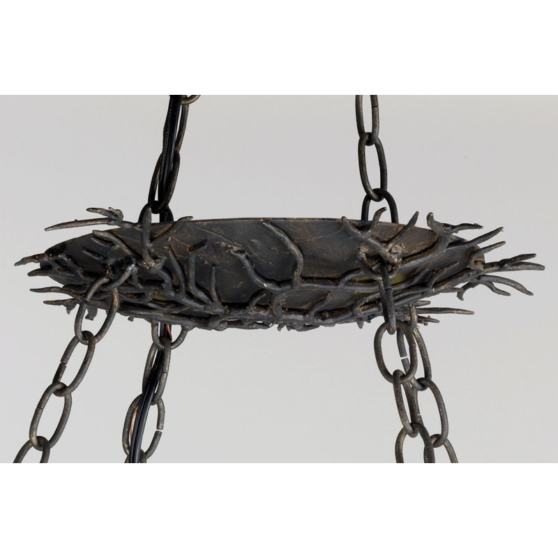 Rainforest 14 - Light Chandelier, Rustic Bronze