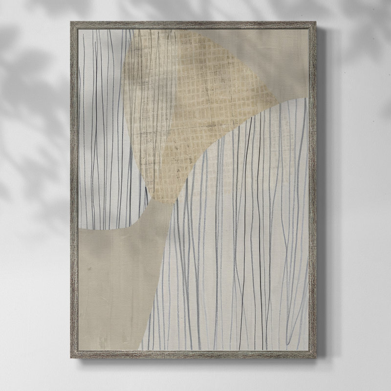 Paper Stones II Framed Print - Solid Wood, 15" H x 12" W