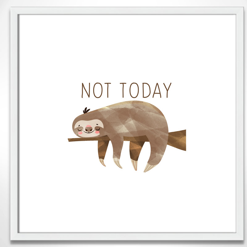 Do It Not Today, H 23,5 po x l 23,5 po x P 1,19 po, Encadré de boîte blanc