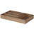 Decorative Organizer Tray With 4 Compartments, 16 Inch Brown Fir Wood