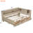 Antique White Milk Daybed With Storage Options And 3 Drawers, Strong Wood Framework For Durability Full Size 3 Configuration, Finish, Solid Construction Stability-1033992743