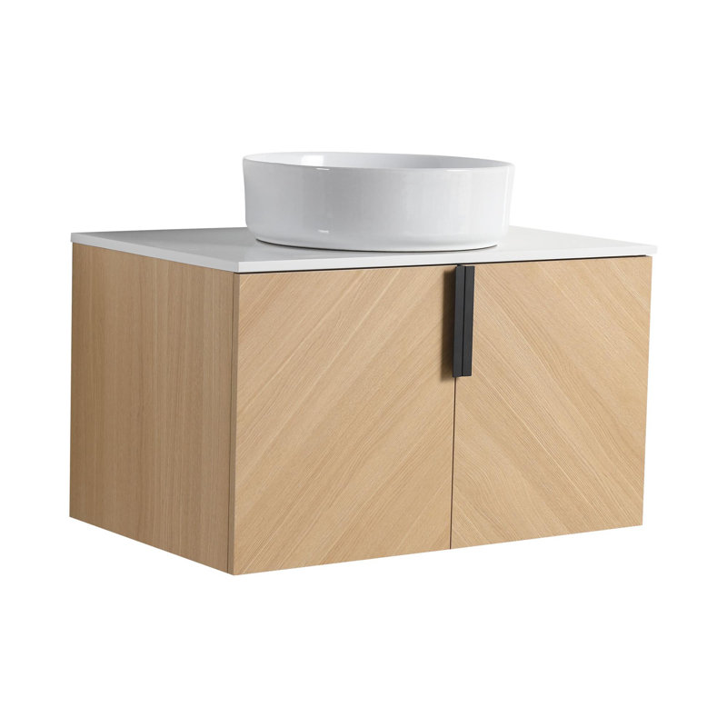 30" bathroom vanity with ceramic sink