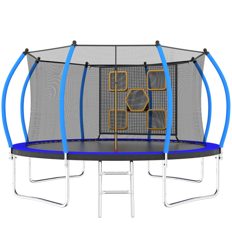 Trampoline pour enfants, Noir / Bleu