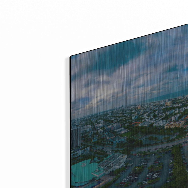 «Miami», art mural en métal, H 12 po x l 36 po