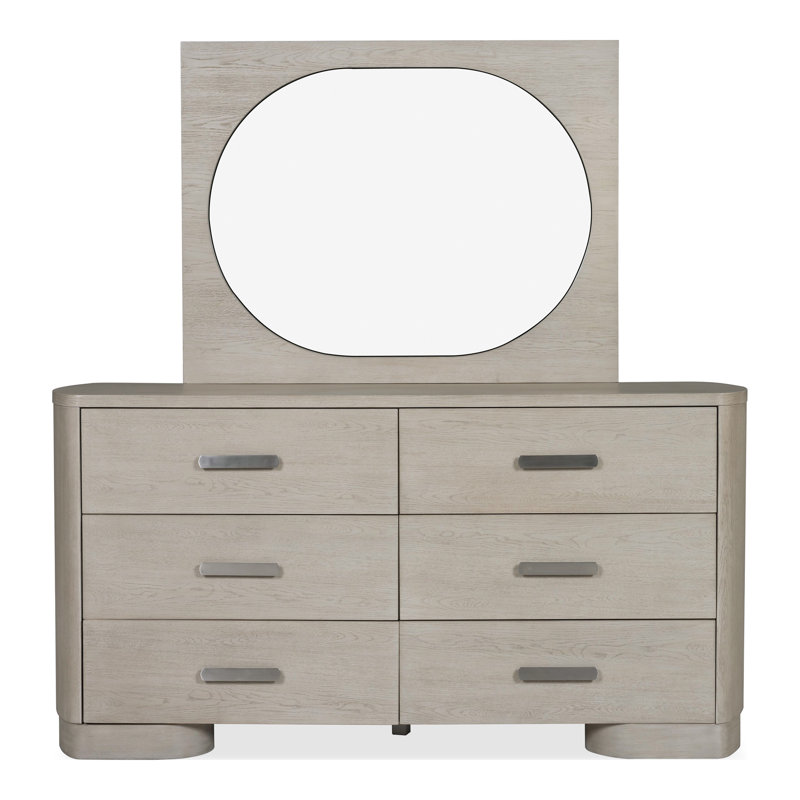 Gomez 6-Drawer Dresser And Mirror Set