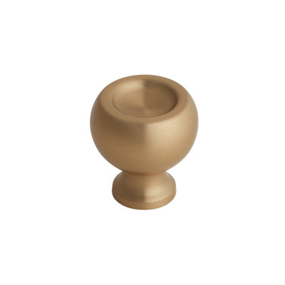 Emtek Atomic Cabinet Knob 1-1/4", Satin Brass