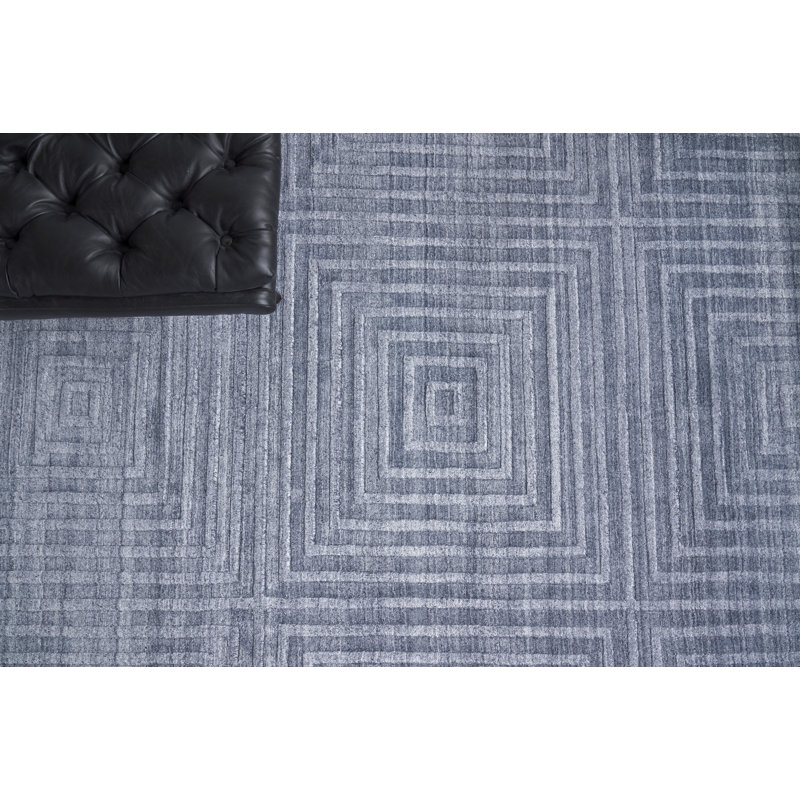 Castelli Geometric Area Rug in Charcoal