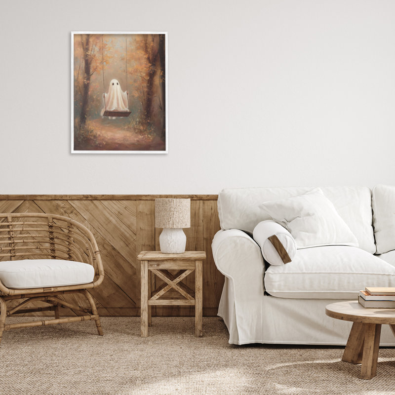 «Eerie Swinging Ghost», estampe numérique, design par Arlington Prints, H 20 po x l 16 po