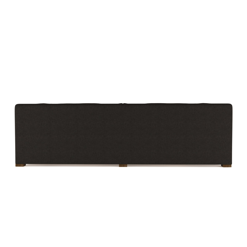 Crosby Slope Arm Sofa, Plush Velvet Chocolate, 32.5" H x 84" W x 43" D, Weathered