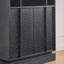 Buffet avec rangement, buffet cannelé de ferme avec 2 portes et tablettes réglables, meuble télé, armoire de rangement pour le vestibule, la cuisine, le couloir et le salon-450792453