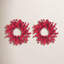 Couronne de 2 petites baies rouges de Noël 2 pièces 2D