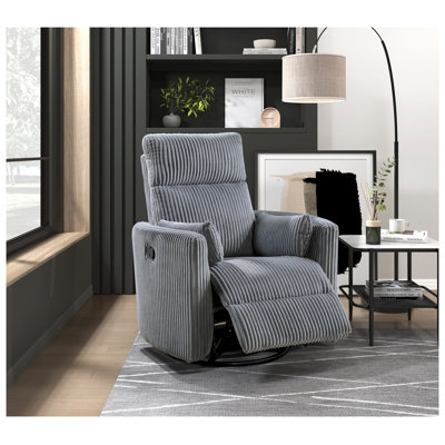 Mobilier de salon en velours côtelé gris