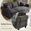 86" Rolled Arm Chenille Upholstered Sofa With Nailhead Trim & Solid Wood Legs, 3-seater Couch-660253366
