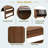 Buffet With Hutch And Foldable Dining Table, Storage Shelves, Side Hooks And A Cabinet With Sliding Doors-102119071