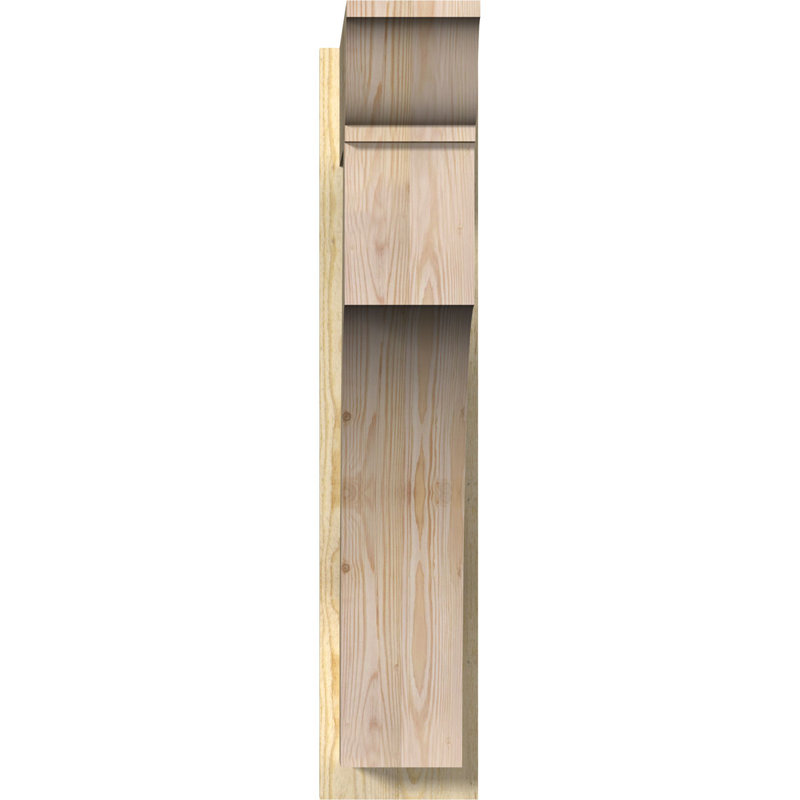 Persienne en bois Westlake, Sapin Douglas de 8 po (sciage brut), P 26 po x H 38 po