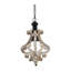 Lustre campagnard de haute qualité, lustre en bois, ampoule non incluse