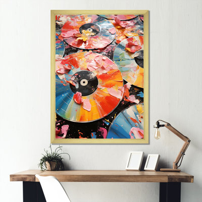 Melodic Vinyls Popart - Compact Discs Wall Art