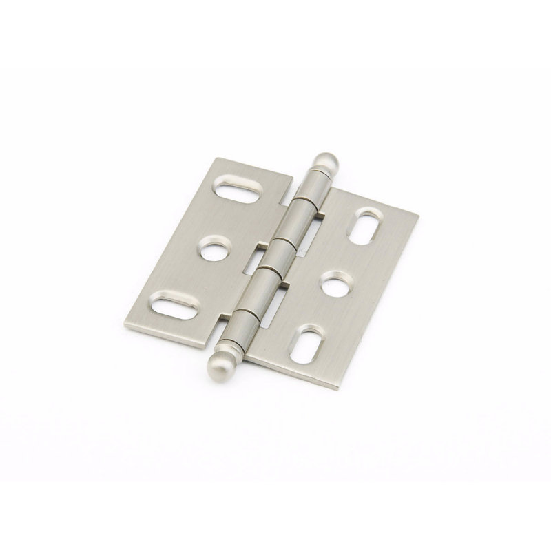 Schaub Non-Mortise Cabinet Hinge 2-5/8", Nickel satiné