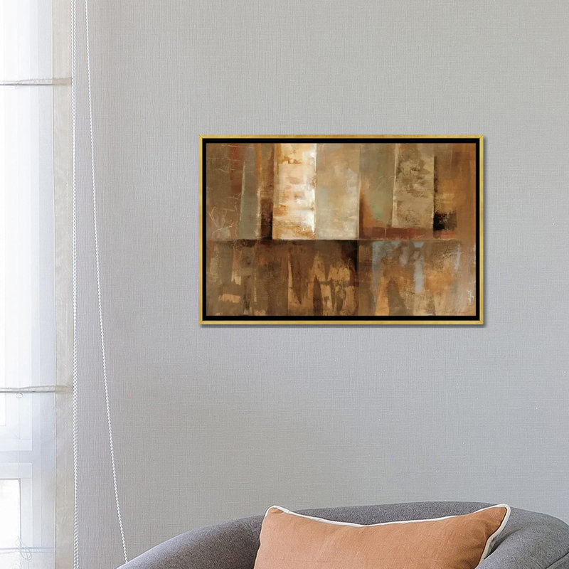 Aspen par Silvia Vassileva - reproduction d'art, H 18 po x l 26 po x P 1,5 po, Toile encadrée d'or, Aucun mat