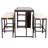 Aldonna 4 - Person Wicker Patio Dining Set with Rectangular Table , Cushions Included-904989766-904989765
