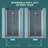36"W X 72"H Tempered Glass Fold Shower Door In Brushed Nickel - -, Space Optimizing, Adjustable Element Foldable With Expanding, Setting