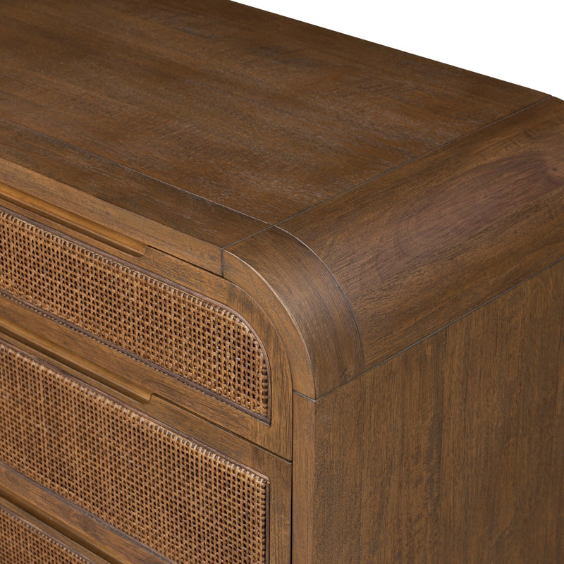 Amenah 5 - Drawer Solid Wood Dresser