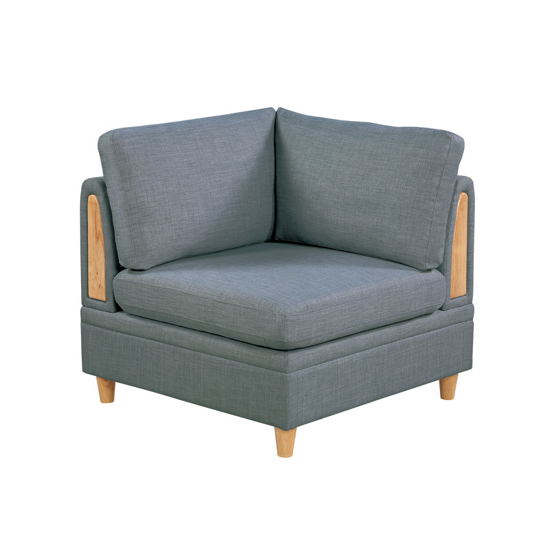 - Sièges de salon en acier 5 pièces charmants: chaises et structure en bois gris Mobilier adaptable: chaise d'angle F8934 autres et pour différents besoins