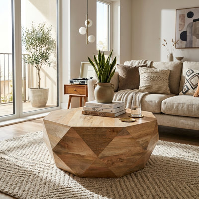 Sitkin Diamond Coffee Table Natural