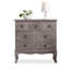 Buffet décoratif gris en bois massif