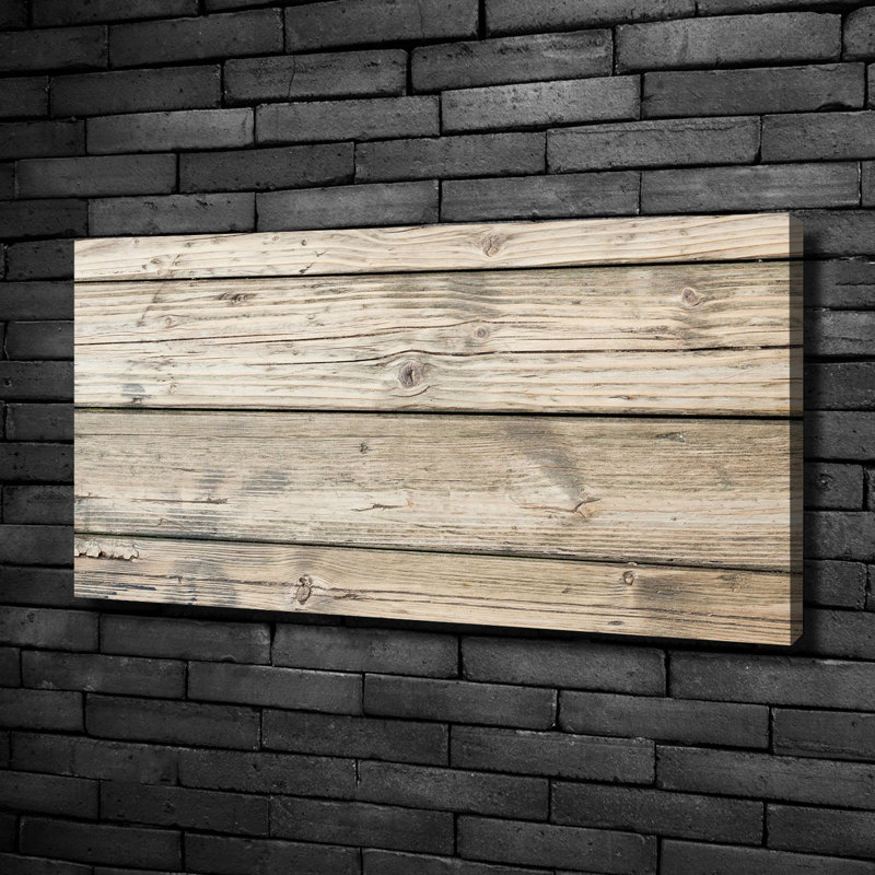 Wooden Background - Wrapped Canvas Print