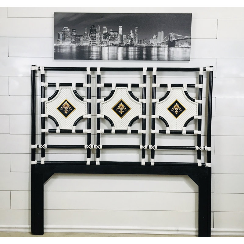 Jakobe Wicker Open-Frame Headboard