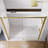 56"-60"W X 74"H Single Sliding Semi-Frameless Shower Door-123244147