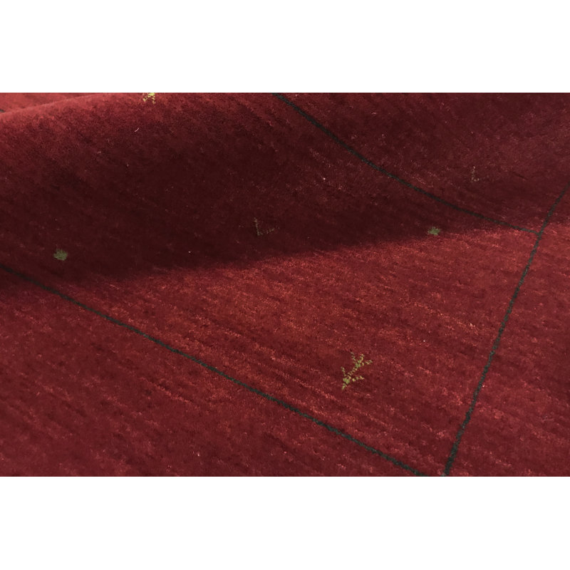 Tapis rouge noué à la main de haute qualité