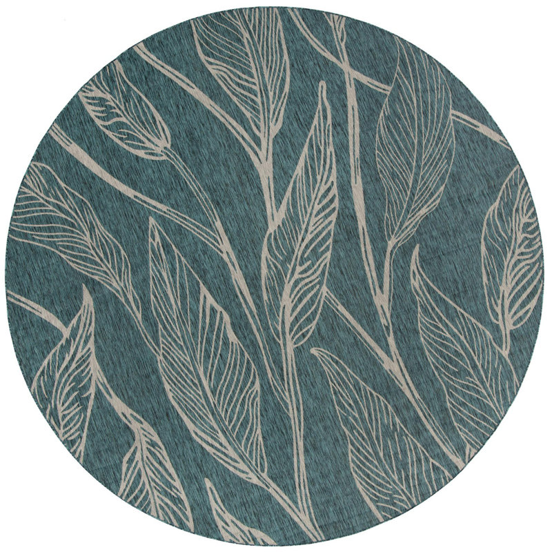 Tapis d'extérieur couleur de jardin Kona, Rond 13 pi