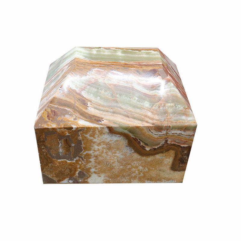 Polished Marble Tribute Urn – Adult Cremation, 129 Cu In Capacity, Green