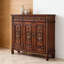 Banc de rangement en bois manufacturé brun