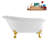 58" Streamlin Clawfoot Tub,Tray,Drain, Clawfeet-101628929-102219865