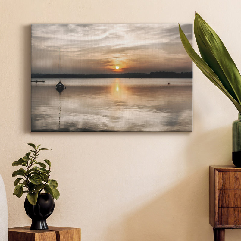 Doux coucher de soleil - Photographie sur toile tendue, H 27 po x l 18 po x P 1 po