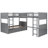 Bunk Bed With A Loft Bed Attached-832138137