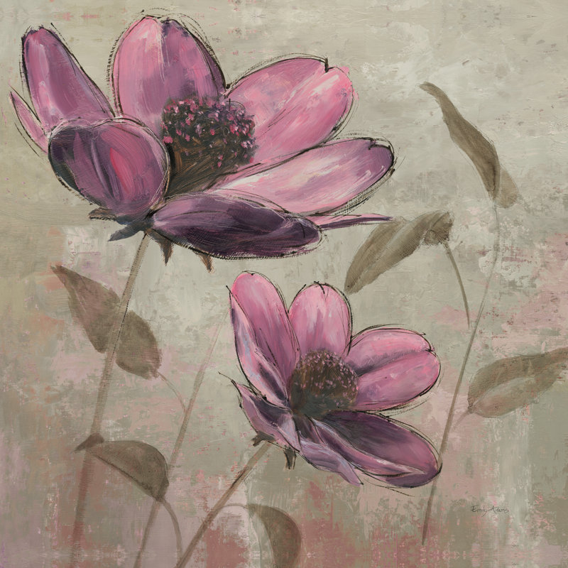 Prune florale II, H 20 po x l 20 po