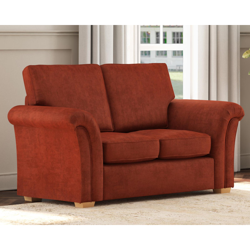 Castleacre Two Seater, Fixed Back, Marmalade